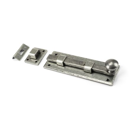 Pewter 6" Straight Knob Bolt