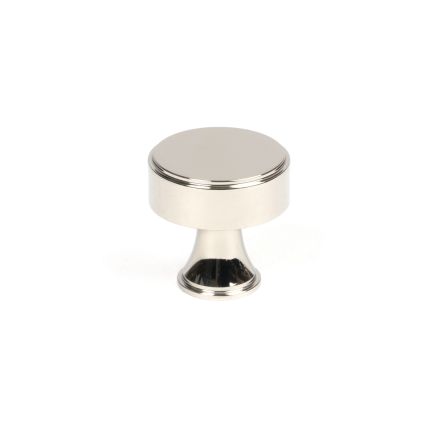 Polished Nickel Scully Cabinet Knob - 25mm