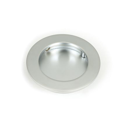Satin Chrome 75mm Plain Round Pull