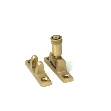 Satin Brass Brompton Brighton Fastener - Narrow (Square)