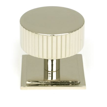 Polished Nickel Judd Cabinet Knob - 38mm (Square)