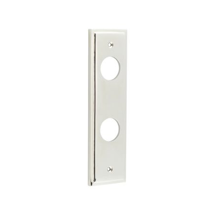 Burlington II Lever Plate Choices Din Bathroom Polished Nickel - By Frelan Hardware - BUR456PN