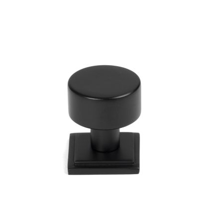 Matt Black Kelso Cabinet Knob - 25mm (Square)