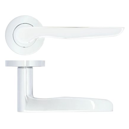 Zoo Hardware Vigo lever on rose - Polished Chrome