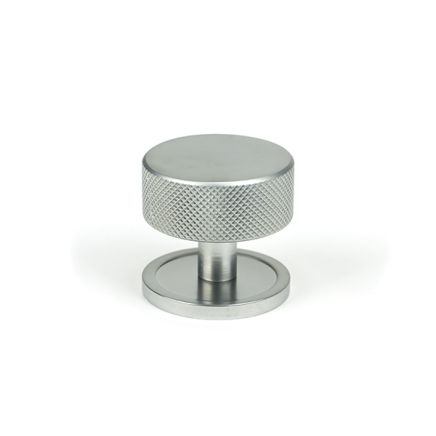 Satin Chrome Brompton Cabinet Knob - 38mm (Plain)