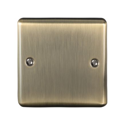 Eurolite Enhance Decorative Single Blank Plate Antique Brass