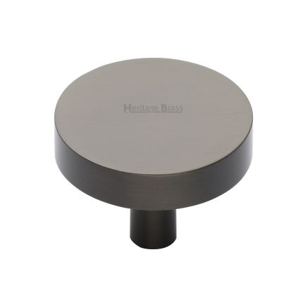 Heritage Brass Cabinet Knob Disc Design 38mm Matt Bronze finish