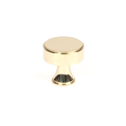 Polished Brass Scully Cabinet Knob - 25mm