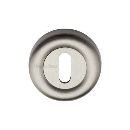 Heritage Brass Key Escutcheon Satin Nickel finish