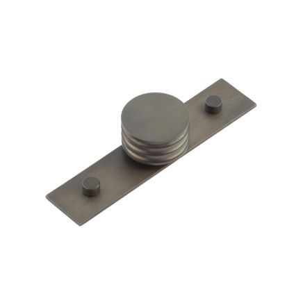 Sturt Cupboard Knobs 40mm Plain Dark Bronze - By Frelan Hardware - HOX-440DB-5090DB