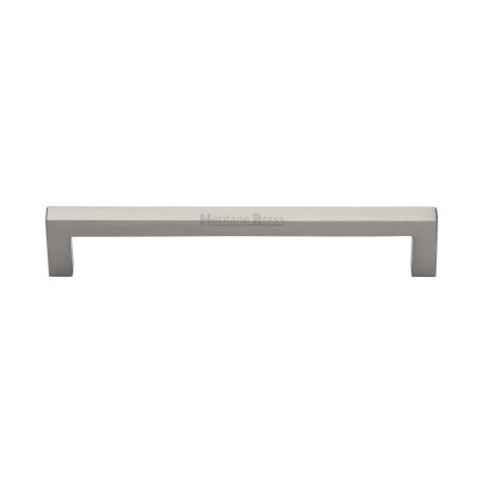 Heritage Brass Cabinet Pull City Design 160mm CTC Satin Nickel Finish