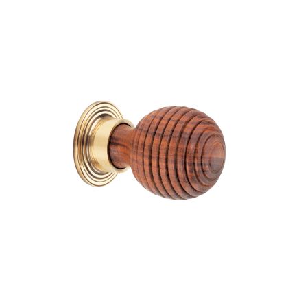 Rosewood Preston Small Cupboard Knob Aged Brass