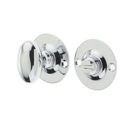 Jedo Bathroom Turn & Release for use with Deadbolts 5mm spindle Polished Chrome - By Frelan Hardware - JV2671PC