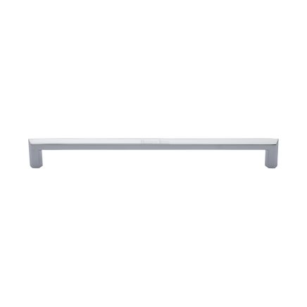 Heritage Brass Door Pull Handle Hexagonal Design 328mm Polished Chrome Finish