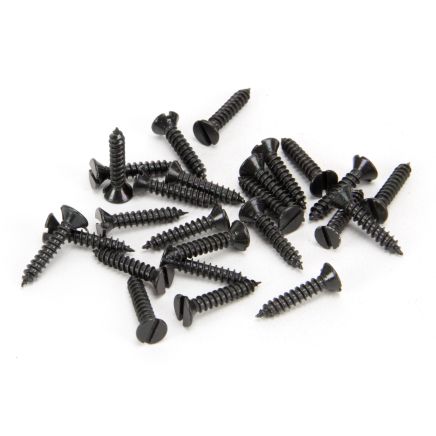 Black 6 x 3/4" Countersunk Screws (25)