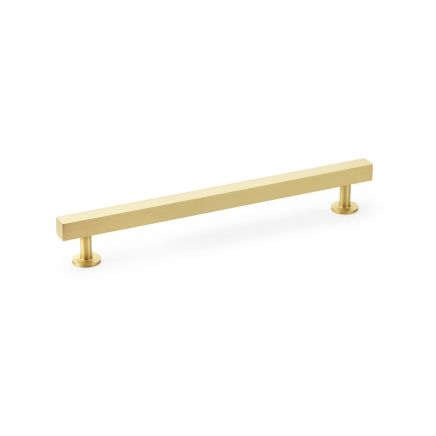 Alexander & Wilks - Square T-Bar Cabinet Pull Handle - Satin Brass - 192mm