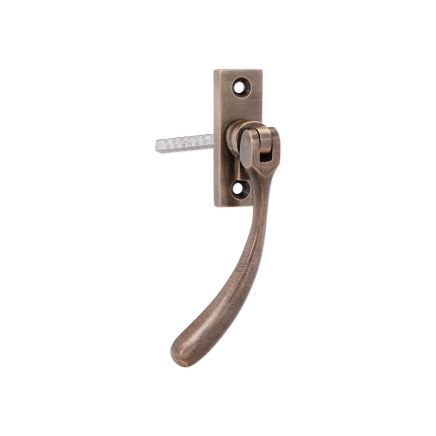 Peardrop Espag Locking Fastener (LH) Antique Brass