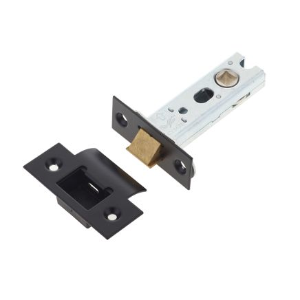 Jedo Heavy Duty Tubular Latches - 45 Degree Short Travel 76mm Black - By Frelan Hardware - JL-HDT76BL