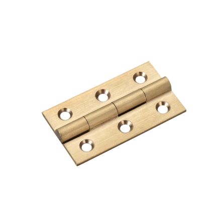 Zoo Hardware Solid drawn brass butt hinge - 50 x 28 x 1.5mm - Satin Brass