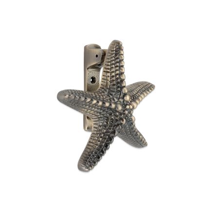 Starfish Door Knocker Antique Brass