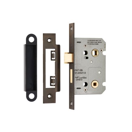 Easi-T Residential Bathroom Lock 65mm - Matt Bronze