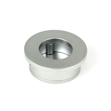 Satin Chrome 34mm Round Finger Edge Pull