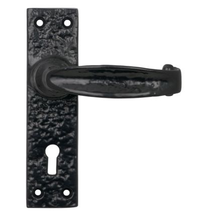 Black Lever Lock Set