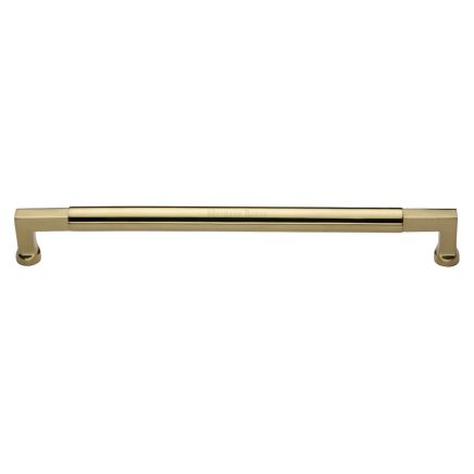 Heritage Brass Door Pull Handle Bauhaus Design 483mm Polished Brass Finish