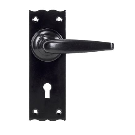 Black Oak Lever Lock Set