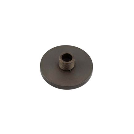 Burlington Knurled Bases to Suit Wall Mounted Doorstops 50mm Dia Dark Bronze - By Frelan Hardware - BUR969DB