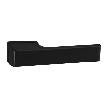 Tupai Rapido RetaLine Panela Lever Door Handle on Long Rose - Pearl Black
