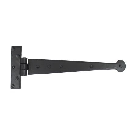 Black 12" Penny End T Hinge (pair)
