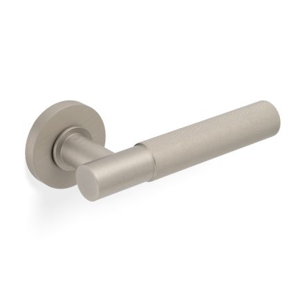 Valli Antonio Citterio Lever on Round Rosette (Zigrinato) - Satin Nickel PVD