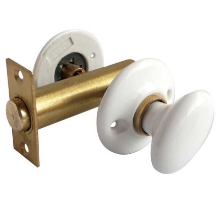 Jedo Porcelain Turn & Release (Rack Bolt Supplied Separately) White - By Frelan Hardware - JC17