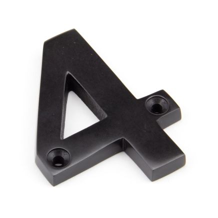 Aged Bronze Numeral 4