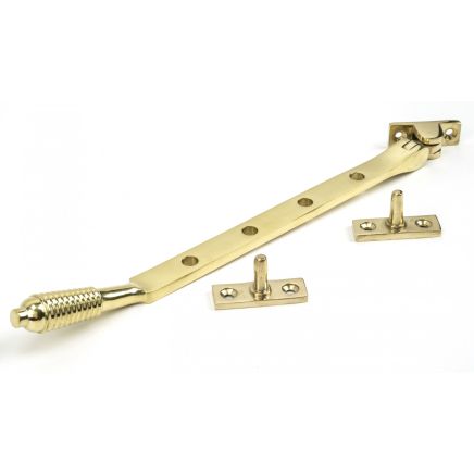 Polished Brass Brass 10" Reeded Stay
