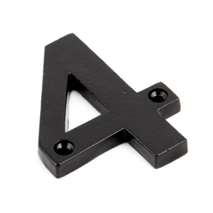 Black Numeral 4