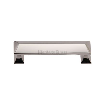 Heritage Brass Cabinet Pull Pyramid Design 203mm CTC Polished Nickel Finish