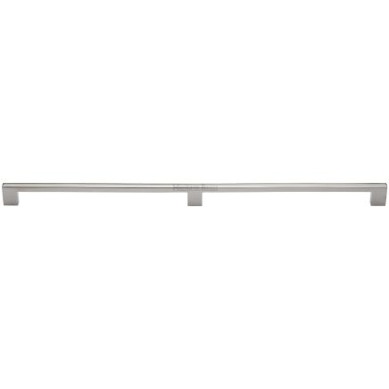 Heritage Brass Cabinet Pull Metro Design 480mm CTC Polished Chrome Finish