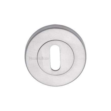 Heritage Brass Key Escutcheon Satin Chrome finish