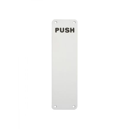 Push Finger Plate - Satin Anodised Aluminium