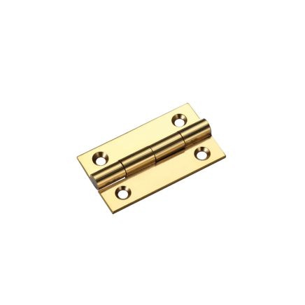 Zoo Hardware Solid drawn brass butt hinge - 38 x 22 x 1.3mm - Polished Brass