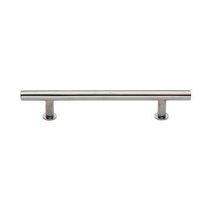 Heritage Brass Cabinet Pull T-Bar Design with 16mm Rose 160mm CTC Polished Nickel Finish