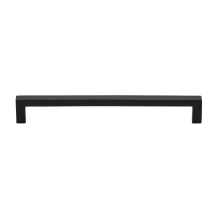 Heritage Brass Cabinet Pull City Design 192mm CTC Matt Black Finish