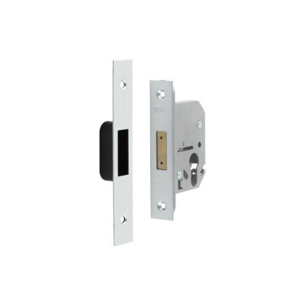 Jedo Euro Profile Deadlocks 65mm Satin Chrome - By Frelan Hardware - JL1060SC
