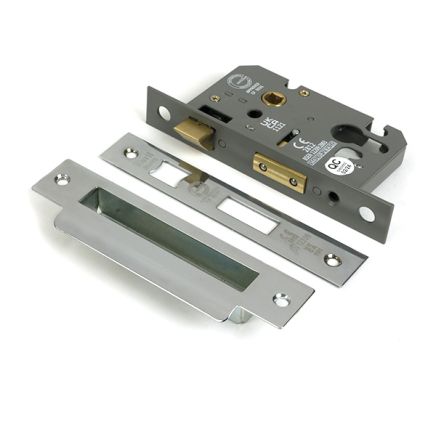 Polished Chrome 2½" Euro Profile Sash Lock