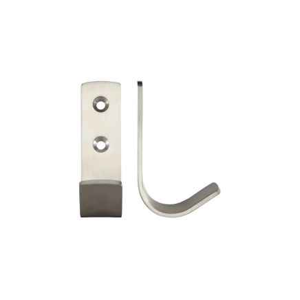 Zoo Hardware Single Coat Hook - Satin Stainless