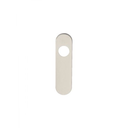 Radius Covers For Latch Backplate - Satin Stainless Steel