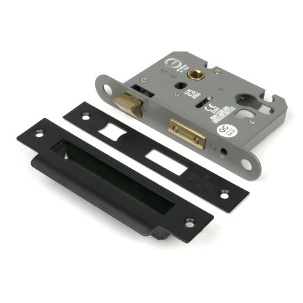 Black 3" Euro Profile Sash Lock