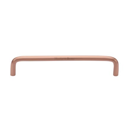 Heritage Brass Cabinet Pull Wire Design 160mm CTC Satin Rose Gold Finish